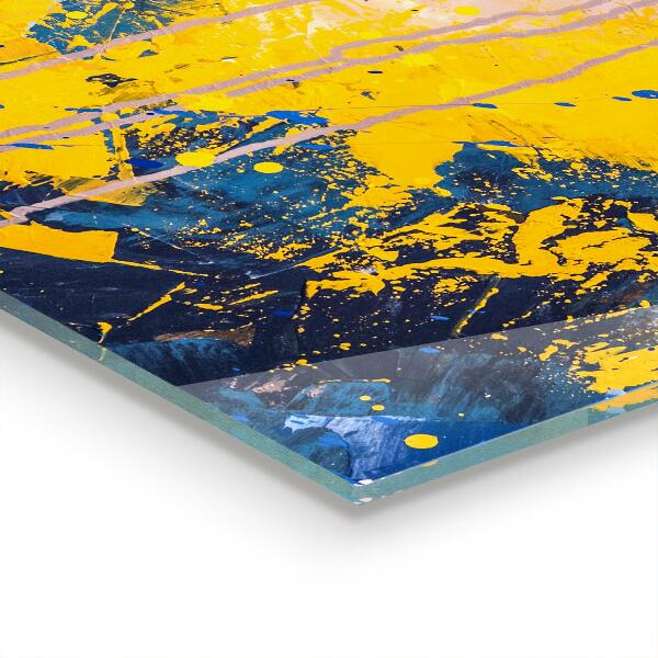 Sticlă bucătărie Vopsea colorată abstractă