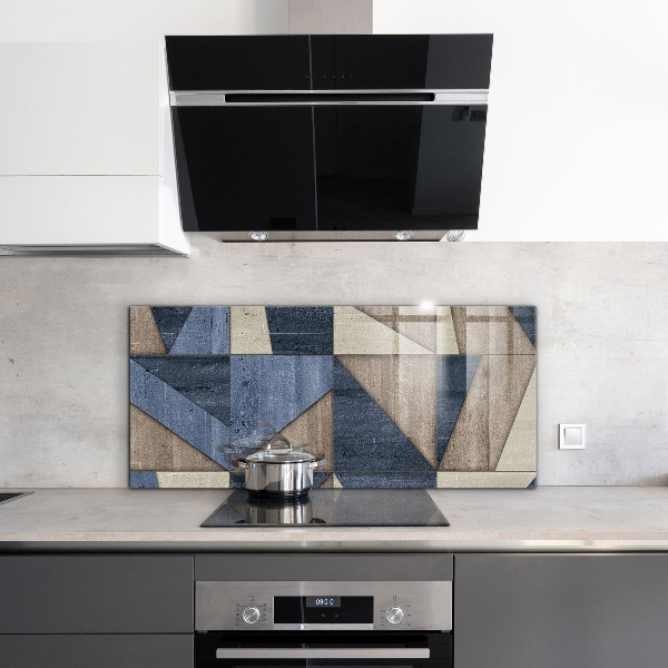 Sticlă bucătărie Abstracția geometrică