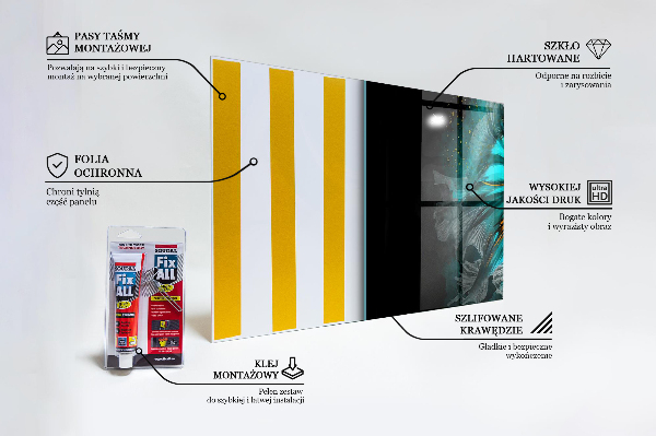 Sticlă bucătărie Pești tropicali de luptă