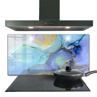 Sticlă bucătărie Abstracția energiei albastre