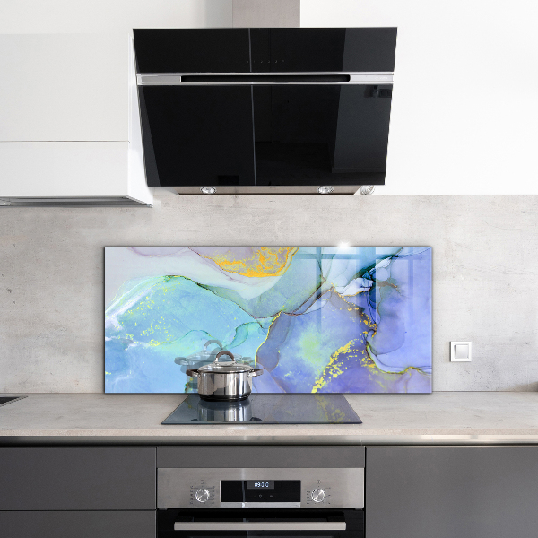 Sticlă bucătărie Abstracția energiei albastre