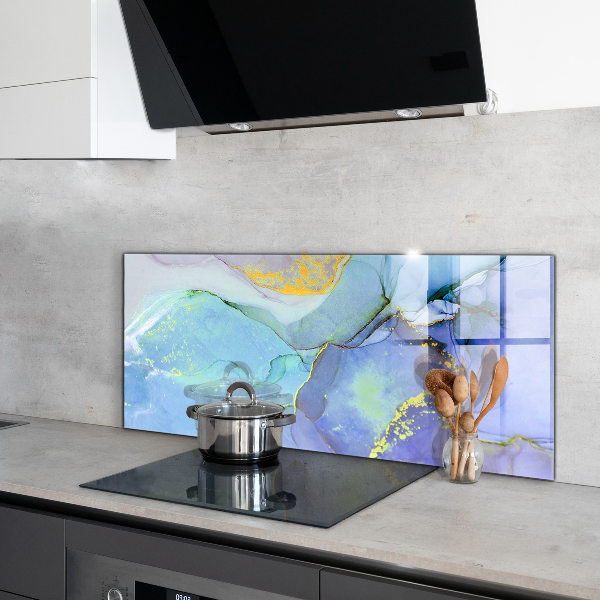Sticlă bucătărie Abstracția energiei albastre