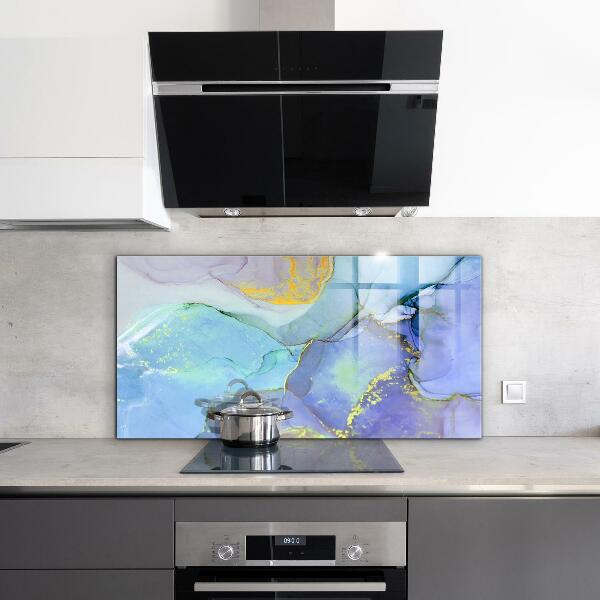 Sticlă bucătărie Abstracția energiei albastre