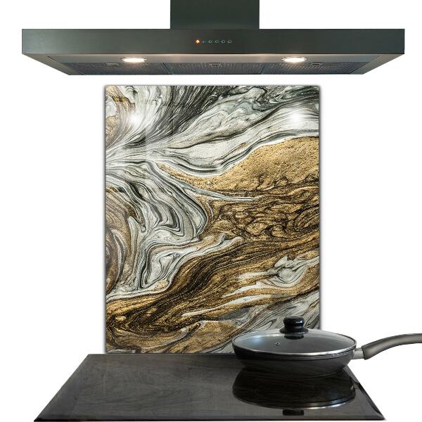 Sticlă bucătărie Structură de piatră