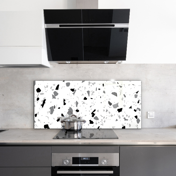Sticlă bucătărie Terrazzo monocrom