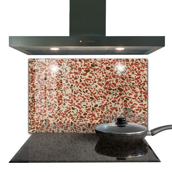 Sticlă bucătărie Structură din piatră de terrazzo