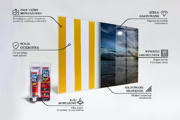 Sticlă bucătărie Apus de soare pe malul mării