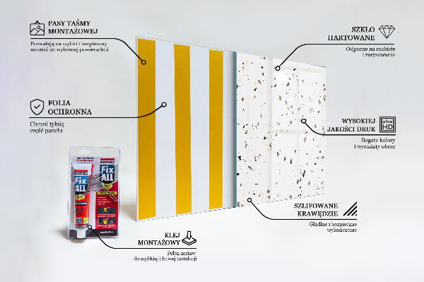 Sticlă bucătărie Terrazzo delicat terrazzo