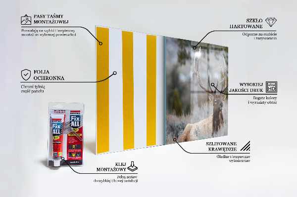 Sticlă bucătărie Căprioarele sălbatice