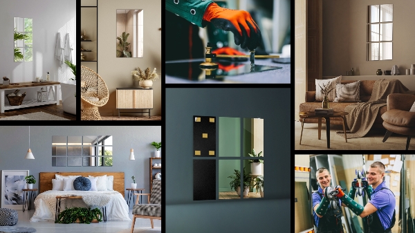 Gresie cu oglindă 6 buc. 30X16 cm