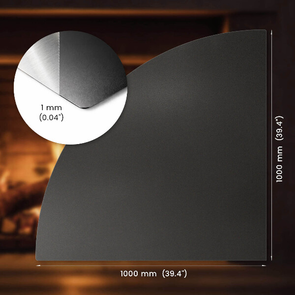 Placă pentru șemineu 100x100 cm