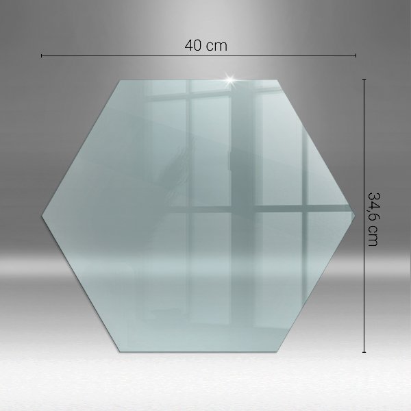 Sticlă securizată de protecție sub sobă dreptunghiulară h40 cm