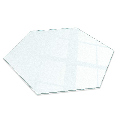 Protecție sub sobă hexagonală semitransparentă h40 cm