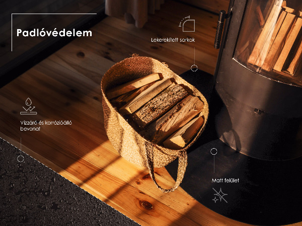 Protecție sub sobă 80x70 cm