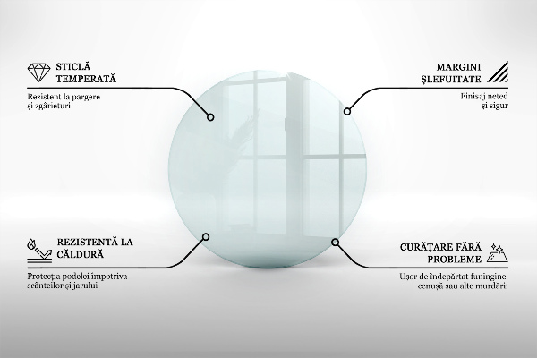 Protecție sub sobă circular fi50 cm