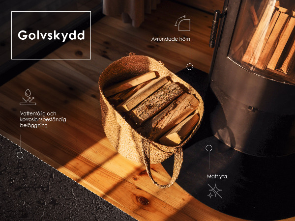 Protecție sub sobă 100x70 cm