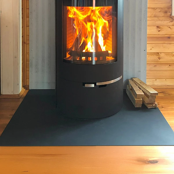 Placă de protecție pentru podea sub sobă 100x70 cm