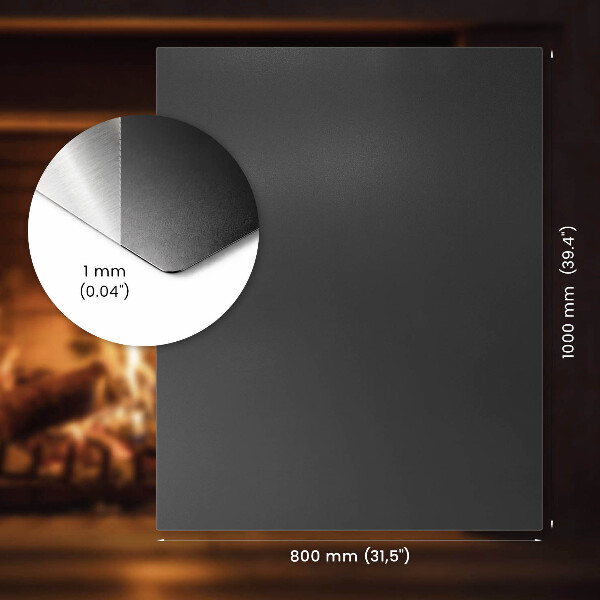Placă de protecție sub aragaz 100x80 cm