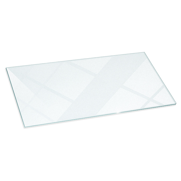 Sticlă sub șemineu dreptunghiulară semitransparentă 100x50 cm