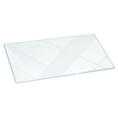Sticlă sub șemineu dreptunghiulară semitransparentă 100x50 cm