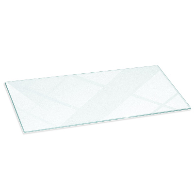 Placă de sticlă semitransparentă dreptunghiulară pentru șemineu 125x50 cm