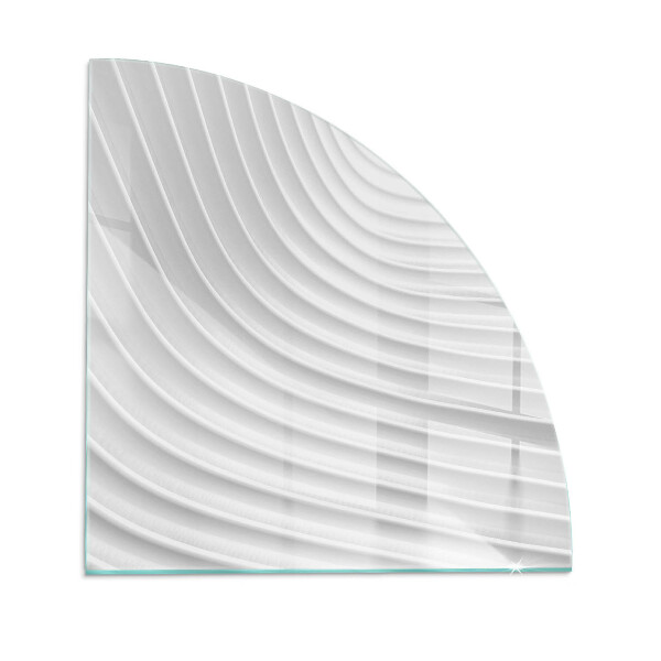 Cvartale sticlă sub șemineu Valuri de linii delicate