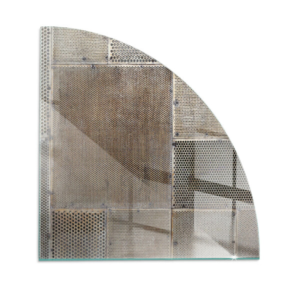 Cvartale sticlă securizată protecție sub sobă Model de tablă perforată