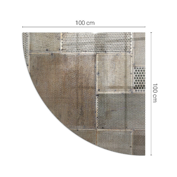 Cvartale sticlă securizată protecție sub sobă Model de tablă perforată
