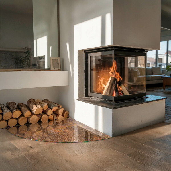 Cvartale protecție sub sobă Textură de rugină pe metal