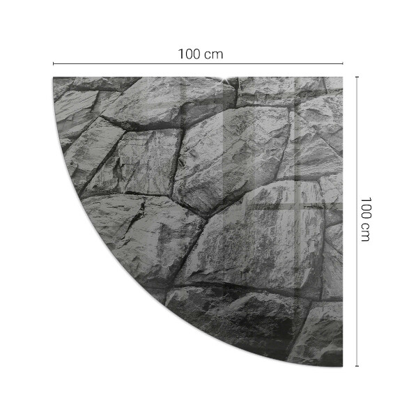 Cvartale sticlă securizată protecție sub sobă Model de piatră naturală