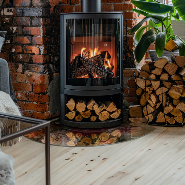 Cvartale protecție sub sobă Buchet de flori în detaliu