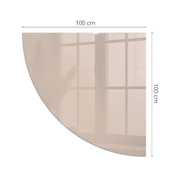 Cvartale sticlă securizată protecție sub sobă Culoare Maro deschis