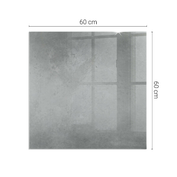Pătrată sticlă securizată protecție sub sobă Textură de beton cu efect