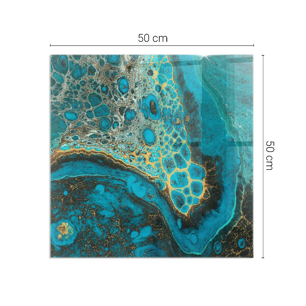 Pătrată protecție sub sobă Model organic abstract