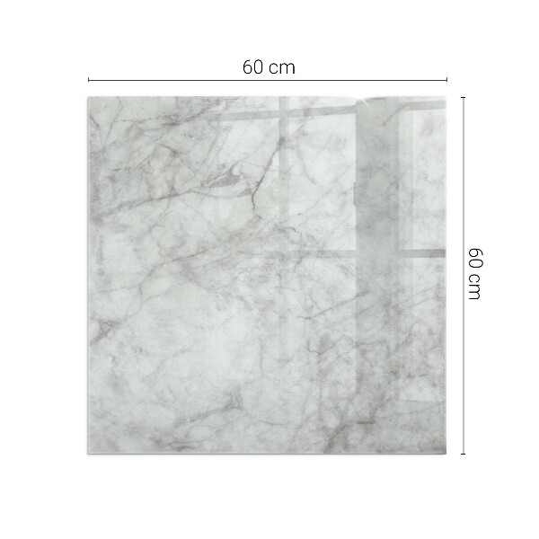 Pătrată sticlă sub șemineu Model de structură de marmură