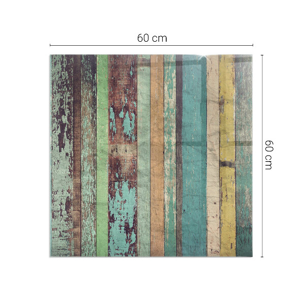 Pătrată sticlă securizată protecție sub sobă Plăci în diferite nuanțe