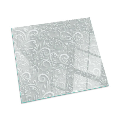 Pătrată sticlă securizată protecție sub sobă Model elegant de plante