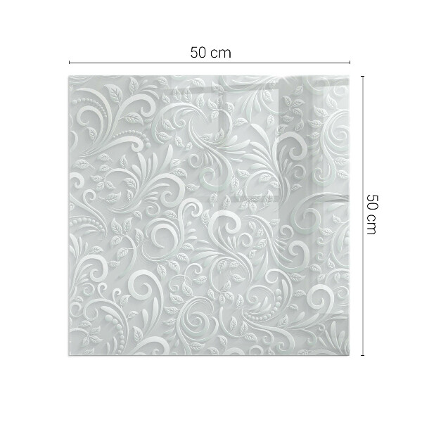 Pătrată sticlă securizată protecție sub sobă Model elegant de plante