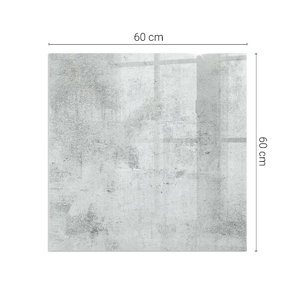 Pătrată sticlă sub șemineu Textură de beton brut