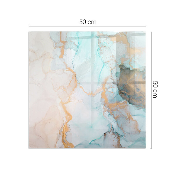 Pătrată protecție sub sobă Model fluid abstract