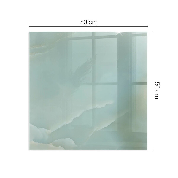 Pătrată protecție sub sobă Model delicat de marmură