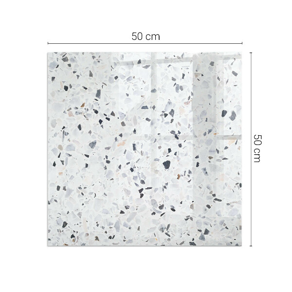 Pătrată protecție sub sobă Model de piatră cu particule