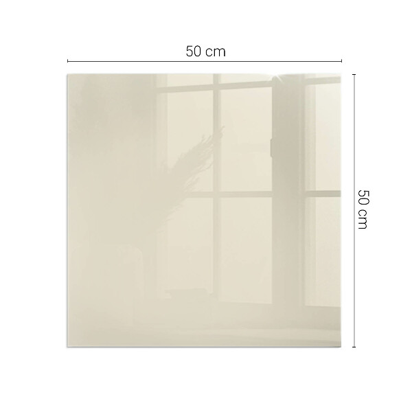 Pătrată sticlă securizată protecție sub sobă Culoare bej