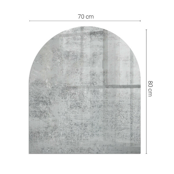 Semiovală placă de sticlă pentru șemineu Textură de fundal abstractă