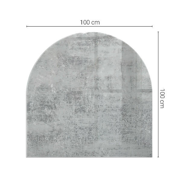 Semiovală placă de sticlă pentru șemineu Textură de fundal abstractă