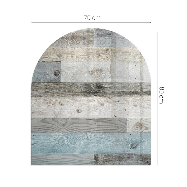 Semiovală sticlă sub șemineu Plăci în diferite nuanțe