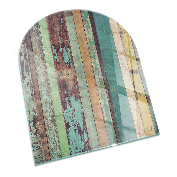 Semiovală sticlă securizată de protecție sub sobă Plăci în diferite nuanțe