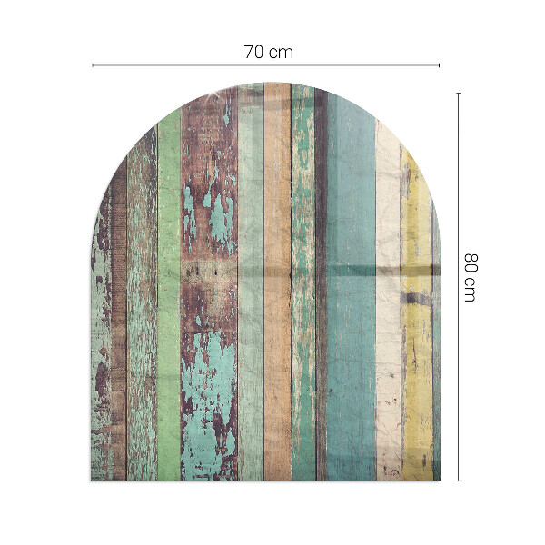 Semiovală sticlă securizată de protecție sub sobă Plăci în diferite nuanțe