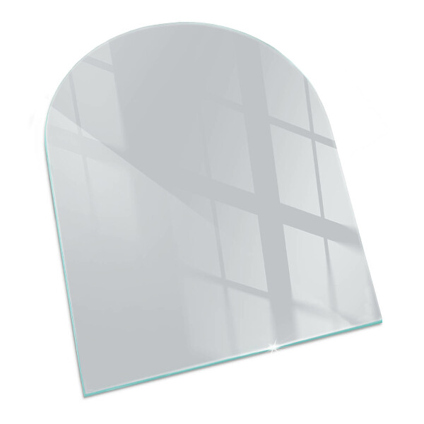 Semiovală sticlă sub șemineu Culoare Gri