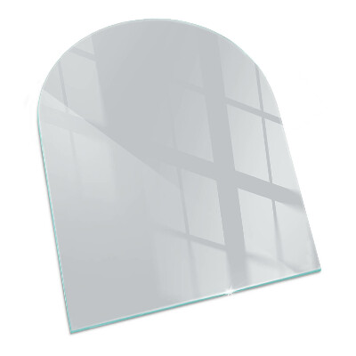 Semiovală sticlă sub șemineu Culoare Gri